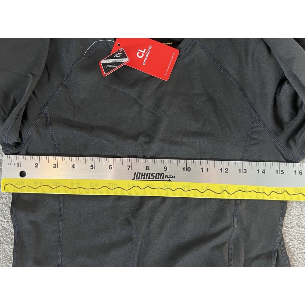 CL Convallaria 2-Pack Black Thermal Fleece Lined Top Shirt Sz XS NWT Underwear F - Picture 10 of 13